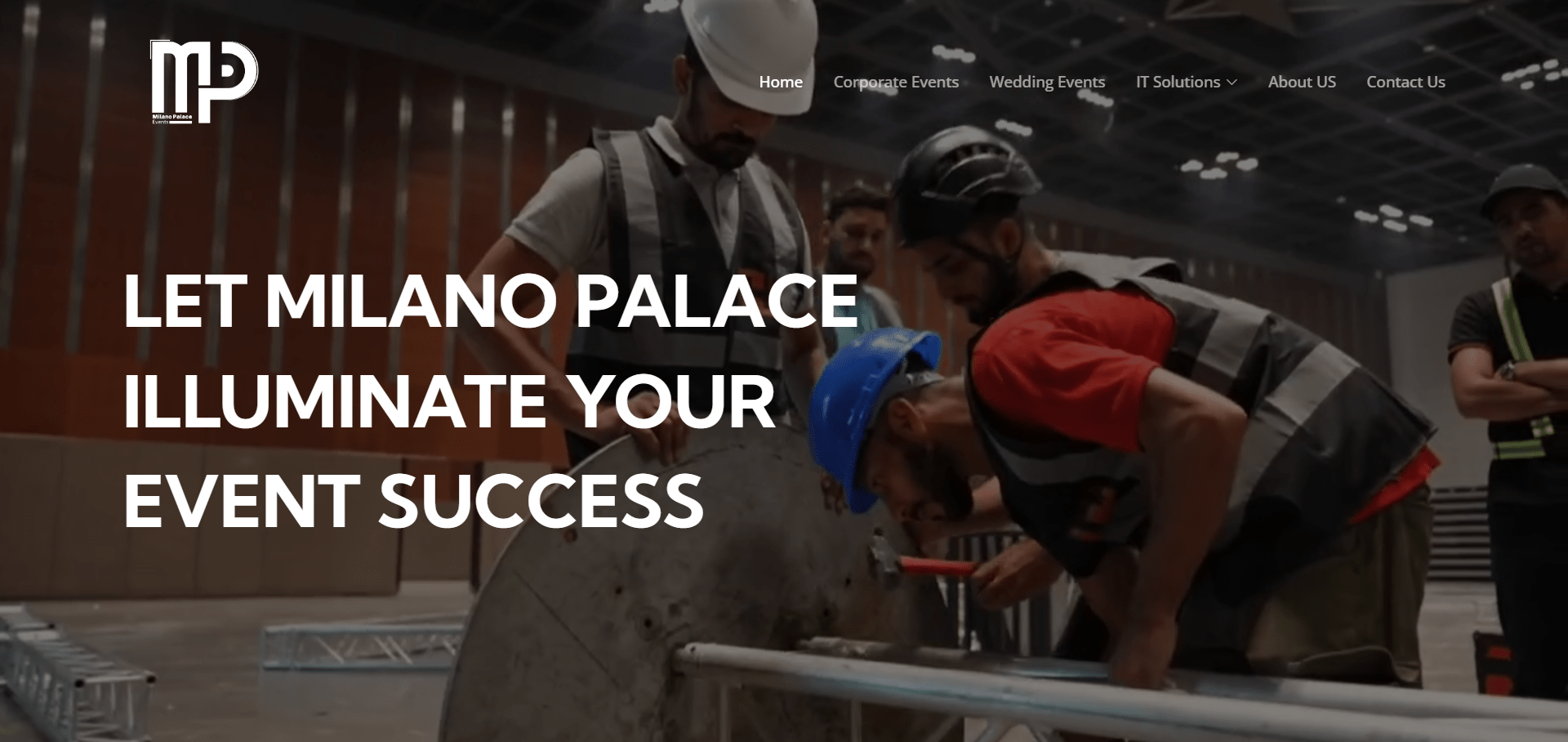 Milano Palace Events Website preview